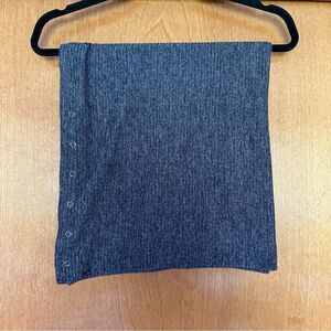 lululemon athletica Heathered Dark Gray Button-Trim Scarf
